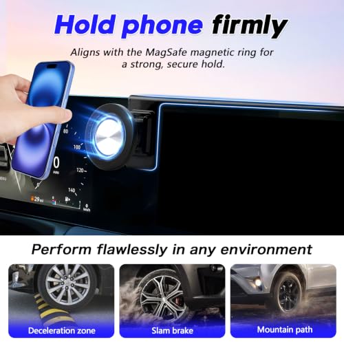 Sunsdrew Car Phone Holder for 2026 Nissan Sentra Accessories, Sentra S SV SR SL Phone Mount for 12.3-Inch Screen, Tool-Free Fixed Clip, 360° Rotation, Does Not Affect Air Vent - size: For Nissan Sentra