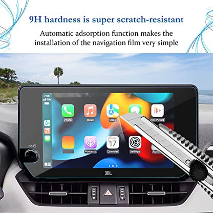 SKTU 2023 2024 2025 RAV4 Accessories Screen Protector 10.5 Inch for 2023-2025 Toyota RAV4/RAV4 Hybrid 10.5 Inch Navigation Tempered Glass HD Clear - color: 2023-2025 RAV4 10.5 Inch Glass