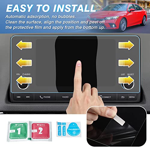 Karltys [Upgrade] Screen Protector for Honda Civic/CR-V 2023-2025 2026 CRV for Models Sport LX EX 11th Gen 2022-2025 and CRV 7-Inch [No Glare & Fingerprint] Tempered Glass Honda Civic/CR-V CRV Accessories - size: 7"Honda Civic/CR-V 2023-2026