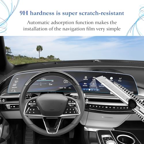 SKTU for 2025 2026 2027 Cadillac Optiq Screen Protector 9H Tempered Glass - color: 33In for 2023+ Lyriq/2025+ Optiq/2026+ Vistiq