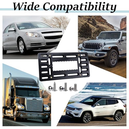 License Plate Bracket Holder, Front License Plate Frames, Universal Kit