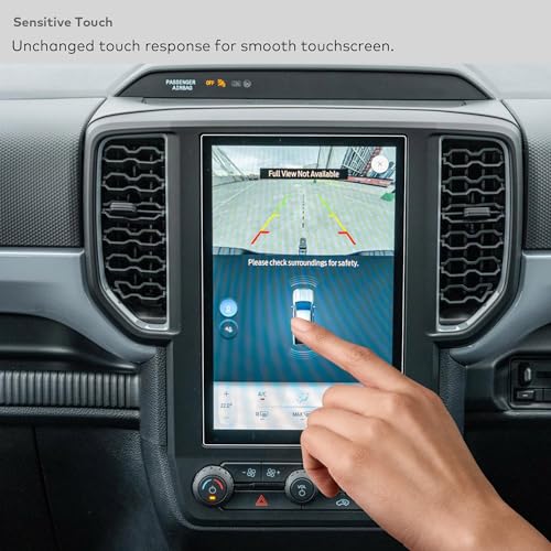 Tempered Glass Screen Protector for Ford Ranger (2024-2026) XL/XLT 10.1 Inch Infotainment Touchscreen [9H] [Anti Fingerprint] (HD Clear) - color: Ranger (2024-2026) 10.1" - HD Clear
