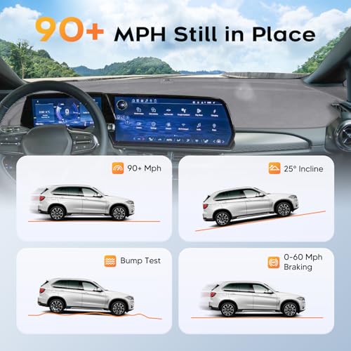 Sunsdrew Upgraded Gray Dashboard Cover for 2025-2026 Chevy Equinox EV Accessories,Custom Fit Dash Cover Carpet Sunshade Pad UV Protection Anti-Glare Non-Slip【Sensor Friendly】 - size: 25+Equinox EV Dash Cover(Gray)