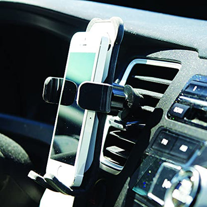 Alpena Hug Buddy Air Vent Universal Car Cell Phone Holder, Adjustable, Mount Compatible with iPhone, Samsung Galaxy, LG, Google, Nexus 5X, and Most Smartphones, Bamboo the Panda - color: Bamboo The Panda