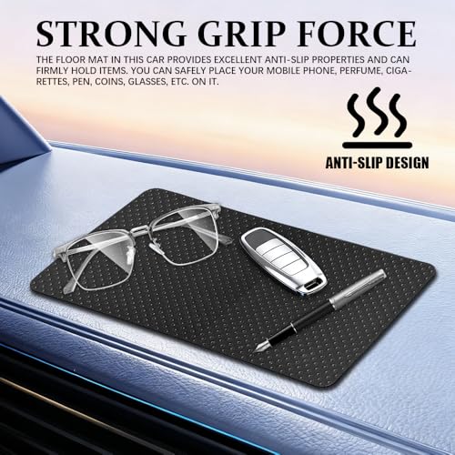 Car Dashboard Non Slip Mat, Car Dashboard Mat, Universal PVC Sticky Adhesive Pad, Auto Accessories Multifunctional Auto Grip Mat for Phones Sunglasses Keys Electronic Devices (Dot) - color: Dot