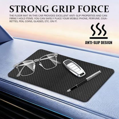Car Dashboard Non Slip Mat, Car Dashboard Mat, Universal PVC Sticky Adhesive Pad, Auto Accessories Multifunctional Auto Grip Mat for Phones Sunglasses Keys Electronic Devices (Dot) - color: Dot