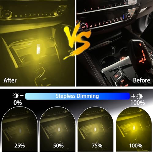 USB LED Ambient Light 4 Pack, RGB Clear Glass Mini USB Lamp Touch Control - color: 1Purple&1Pink&1Green&1Yellow
