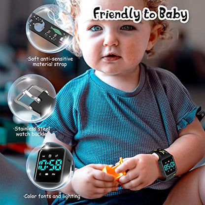 BEN NEVIS Potty Training Watch, Digital Toddler Watch with Countdown/Music/Alarm Clocks/Vibration Reminder and Waterproof, Remind Toddler to Go to The Toilet - color: 11-Black-Ocean