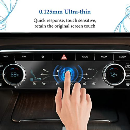 SKTU Screen Protector for 2024 2023 2022 2021 Genesis GV80 Air Conditioner Screen 2023 2024 Genesis GV80 Accessories High Clarity Anti-Scratch (2Pcs) - color: 2021-2024 GV80 Air Conditioner Screen