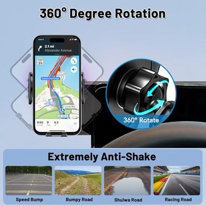 Car Phone Holder for Dodge Ram 1500 2500 3500 2013-2018, Fits iPhone Android and All Smartphones 4.7-7 Inches, Dashboard Mount, Easy Install, Black - size: Ram 1500 2500 3500 2013-2018