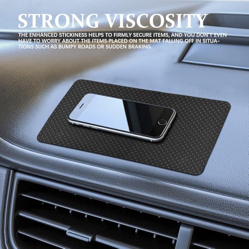 Car Dashboard Non Slip Mat, Car Dashboard Mat, Universal PVC Sticky Adhesive Pad, Auto Accessories Multifunctional Auto Grip Mat for Phones Sunglasses Keys Electronic Devices (Dot) - color: Dot