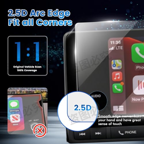 1PC Screen Protector Compatible with Honda Civic Sport LX EX 2022-2025 and CR-V 2023-2025 7-Inch Touchscreen, 11th Gen. Civic Accessories, 9H Anti-Glare Car Radio Tempered Glass Screen Cover - color: Honda Civic/CR-V 2023-2025 2026 CRV 7-Inch