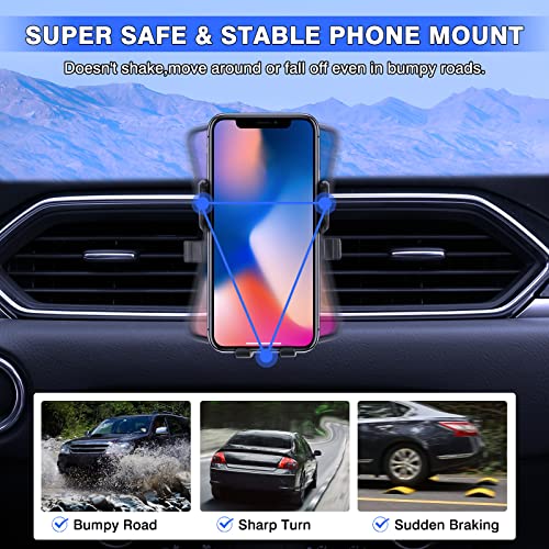 Karltys Car Phone Holder, Car Phone Mount Air Vent Hands Free, Dedicated Phone Stand for Mazda CX-5 2017-2025 CX5 Accessories Interior - size: 17-23 CX-5 Phone Holder