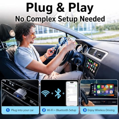 OTTOCAST Mini Nova Wireless CarPlay & Android Auto Plug & Play Adapter