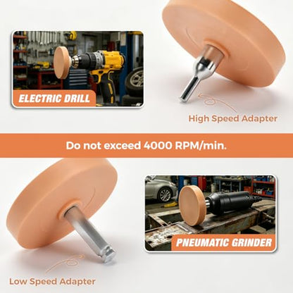 ANGELSWORD Eraser Wheel, Decal Remover/Sticker Remover/Adhesive Remover Wheel, Soft Rubber for Cars, Trucks, Boats, Motorcycles and Windows