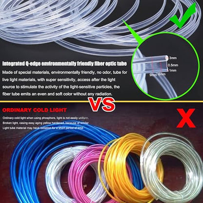 Fiber Optic Waterproof Car Side Glow LED Illumination Optic Fiber Band Car Interior Atmosphere Neon Cold Lights 10 Meters (32.81ft) - size: 10 Meters (32.81ft)