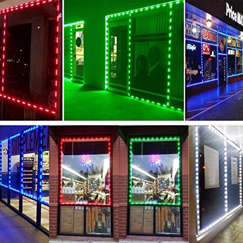 EAGWELL 20 Ft Storefront Lights RGB Module LED Lights - color: RGB (Red, Green, Blue)