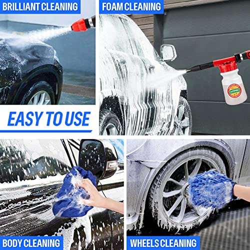 Car Wash Foam Gun/Hose Sprayer, 16 IN 1 Foam Cannon for Car/Garden Cleaning - style: 16 IN 1 Car Wash Foam Gun