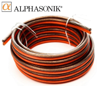 Alphasonik AAK8G Premium 8-Gauge Complete Car Amplifier Installation Kit Hyper-Flex Power, Ground, Speaker Wire RCA Cable - Exceeds AWG (American Wire Gauge) Standard Element Certified Amp Install Kit - size: 8-Gauge Amp Kit