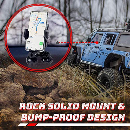 LUCKY Dashboard Universal Car Phone Mount Veichle Suction Cup Mount Holder, Fish Finder GPS Cup Holder Mount for Boat Canoe Kayak Truck Marine Fishing