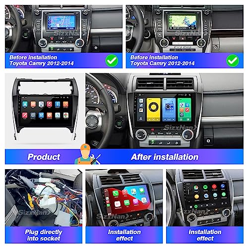 for Toyota Camry 2012 2013 2014 Radio Stereo Wireless Carplay Auto - color: 2GBRAM+32GBROM