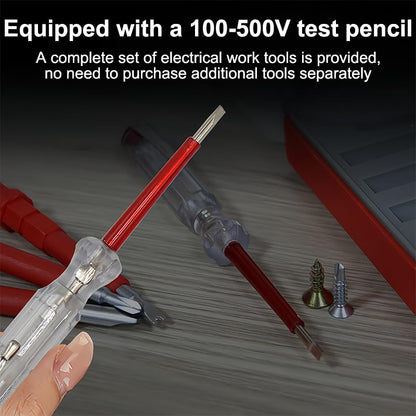 1000V Insulated Electrician Multitools Set, 5-in-1 Professional Electrician Screwdriver Set Insulation Handle S2 Steel Magnetic Phillips Slotted Torx Tips