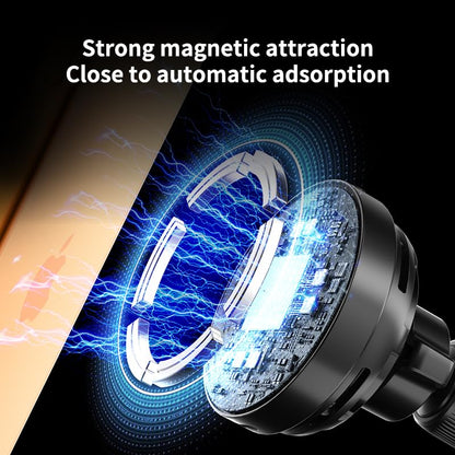 for MagSafe Car Wireless Charger, 25W Qi2 Magnetic Car Vent Mount Charger, Compatible with iPhone Series, Built-in Cooling Fan, RGB Light, Strong Magnet & 360° Rotation Car Phone Holder Charger