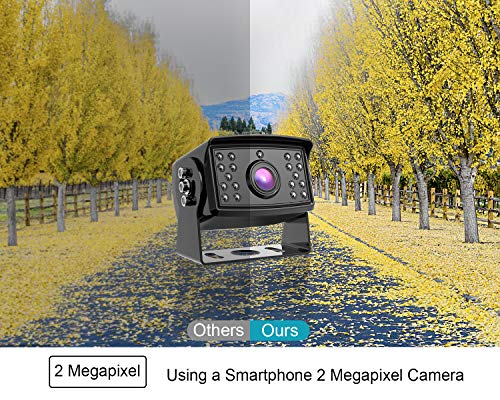 Fookoo HD 1080P Wired Backup Camera System: 7" Monitor + Rear View Camera - color: Black, size: 7 inches 1-camera