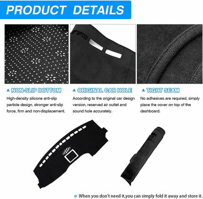 CARTIST Dash Cover Fits for Ford F-150 2015-2018 2019 2020 F150 Accessories, Dashboard Cover for F-150 Left Hand Driving Non-Slip (No HUD)(Not Fit 2018 F150 Dashboard Without Speaker in Center Bin) - size: Ford F-150 2015-2020