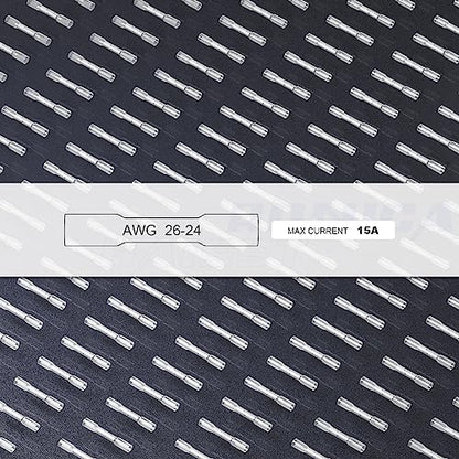 haisstronica 500PCS White Heat Shrink Butt Connectors 26-24 AWG - size: AWG26-24 White, style: 500pcs