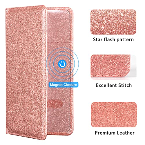 CoBak Car Registration and Insurance Holder - color: L-Glitter Rose Gold