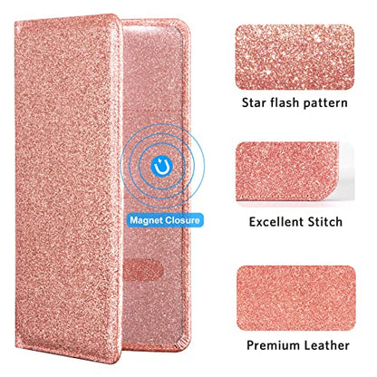CoBak Car Registration and Insurance Holder - color: L-Glitter Rose Gold