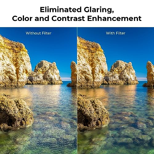 Beschoi 40.5mm Polarizer Filter 30 Layer Multi-Resistant Nano Coated Circular Polarizing Filter(CPL) with HD Optical Glass/Ultra Slim Frame, Reduce Glare/Enhance Contrast/Reduce Reflection - size: 40.5mm