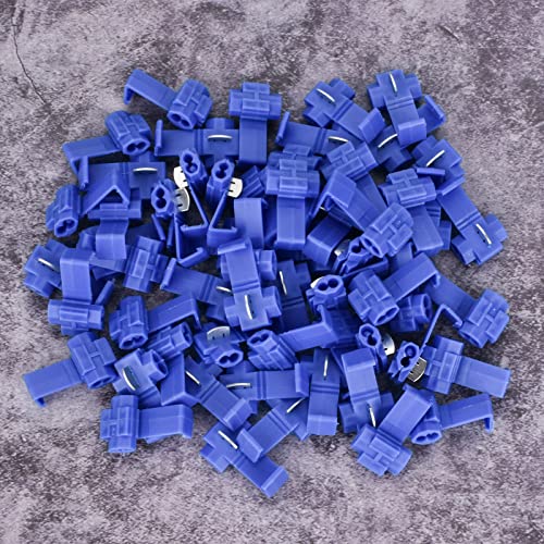 AccEncyc 60Pcs Solderless Quick Splice Wire Connectors 18-14 AWG Splice Connector Snap Electrical Wire Connector Cold Pressed Insulated Electric Wire Splice Connectors