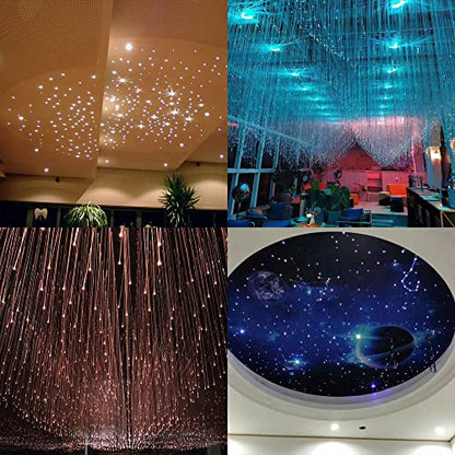 Ultra-Bright PMMA Plastic End Glow Optical Fiber Light for Fiber Optic Star Ceiling Light lamp Starlight Headliner kit for car Home(0.019in diameter/19685ft Per roll) - size: 0.019in diameter/19685ft Per plate