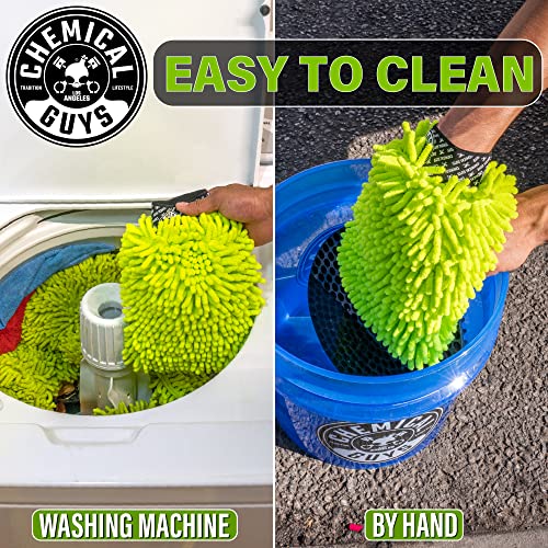 Chemical Guys Chenille Premium Scratch-Free Microfiber Wash Mitt for Car Washing,Lime Green,Ultra-Soft Car Wash Gloves,Swirl-Free Finish,Safe for Trucks,SUVs,Motorcycles,and More,(Pack of 24) - size: 24 Pack