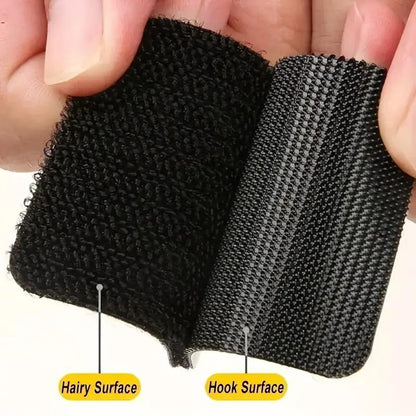60pcs/30pairs Scratch-Resistant Strong Adhesive Tape -Durable DIY Car Floor Mat Self-Adhesive Cable Organizer, Essential for Vehicle Maintenance| Structure (Black-30pairs) - color: Black-30pairs
