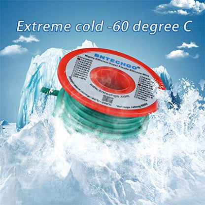 BNTECHGO 14 Gauge Silicone Wire Green 40ft Stranded Tinned Copper Wire - color: Green, size: silicone wire 40ft