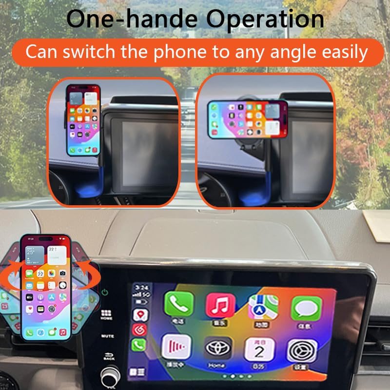 Car Phone Holder for 2023 2024 2025 2026 Honda CR-V Accessories,Phone Mount for CRV with 7/9-inch Screen,Hands-Free 360 Degree Rotation Dash Mount Cell Phone Holder - size: 23-26 CRV 7/9-inch