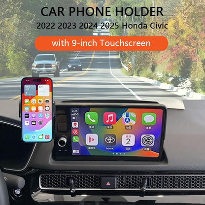 Car Phone Holder for 2022-2025 2026 Honda Civic Accessories,Phone Mount with Dash Organizer for Civic with 9-inch Screen,Hands-Free 360 Degree Rotation Dash Mount Cell Phones Holder - size: 22-26 Civic 9-inch