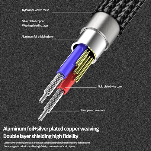 Aux to USB C Lightning Male for iPhone 17 16 15 14 13 Pro Max (1M) 3.5mm Audio Female Cord Headphone Jack Adapter Cable Car Plug Splitter Compatible with Samsung S25 for Ipad 10 Port Dongle