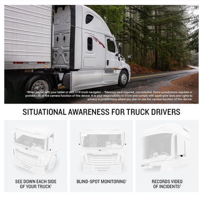 Garmin dezl DualView Camera System, LGV GPS Truck sat nav, Blind spot Monitor, Live View of Your Truck Sides, Rugged IPX7, Adjustable Lenses w/ Wearable4U Power Car/Wall Bundle
