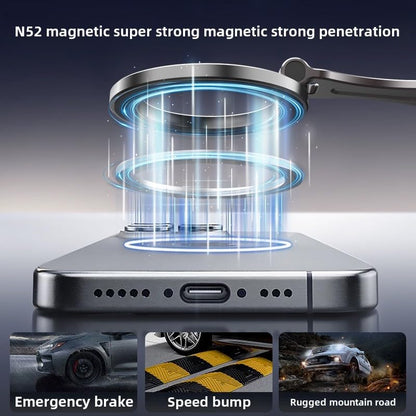Latest Vacuum Magnetic Phone Holder for Car,Ultra Suction Cup Phone Mount, Foldable & Adjustable & Portable Vacuum Magnetic Phone Stand for All Smartphones & Car Models & Gym/Bathroom Mirror