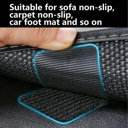 60pcs/30pairs Scratch-Resistant Strong Adhesive Tape -Durable DIY Car Floor Mat Self-Adhesive Cable Organizer, Essential for Vehicle Maintenance| Structure (Black-30pairs) - color: Black-30pairs