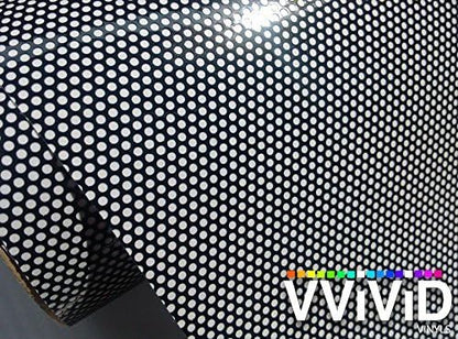 VViViD Black Perforated One-Way Vision Vinyl Automotive Window Wrap Roll (1.5ft x 4ft) - size: 1.5ft x 4ft