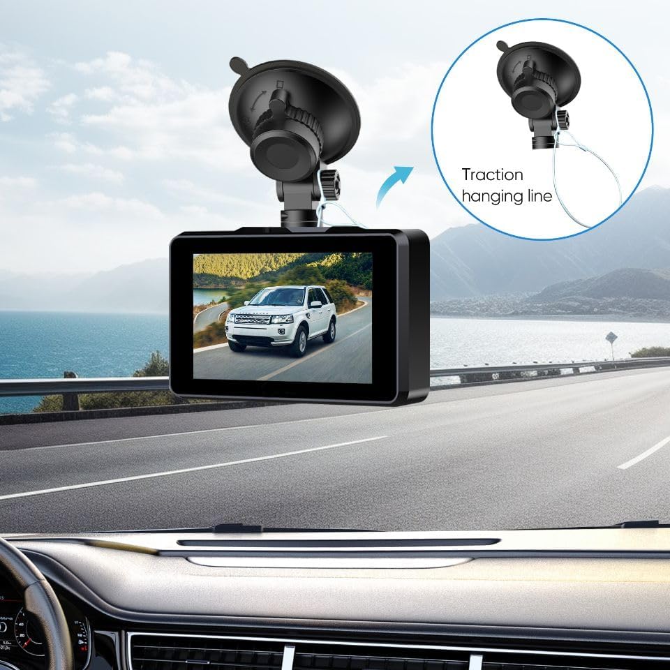 Dash Cam Mount, Suction Cup Mount, Windshield Suction Cup Mounting Bracket, Suitable for R2-4K and R2-4K PRO Dash Cam Models