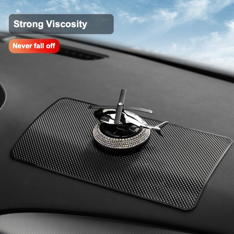 Car Dashboard Non Slip Mat,10.6"x 5.9" Universal Anti Slip Pad,Non-Slip Sticky Gripping Mat for Phones Sunglasses Radar Detector Electronic Devices and More Dashboard Accessories