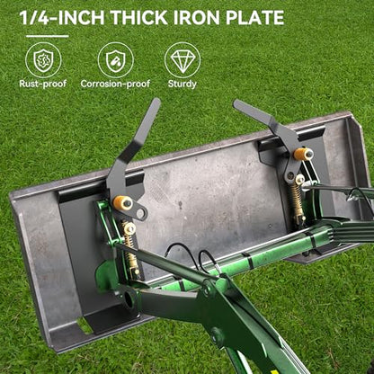 YITAMOTOR 1/4" Skid Steer Mount Plate Attachment for Kubota, Bobcat Tractor - size: 1/4 Inch